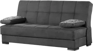 Maximize Space with Upholstered Convertible Sofabed, Quick-Transform for Guests, Storage Included, Grey