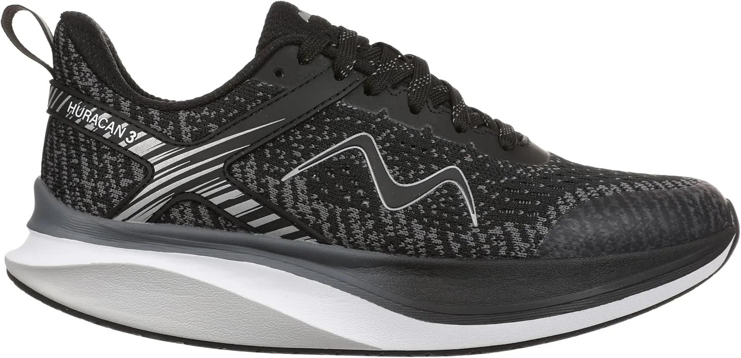 MBT Huracan 3 Lace Up Running Shoes in Black for Men in Size 13