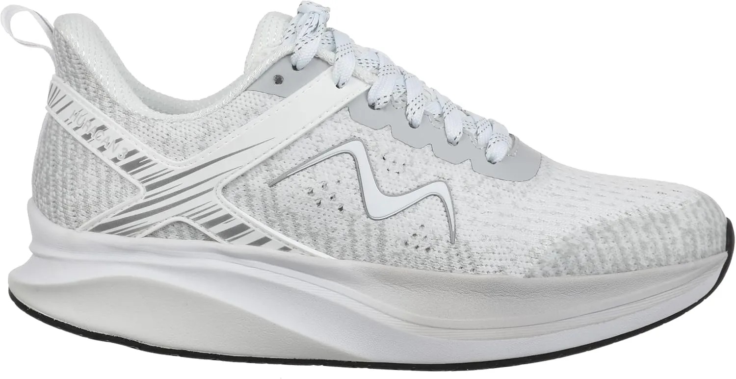 MBT Huracan 3 Lace Up Running Shoes in White for Women
