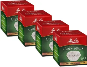 Melitta 63229 Single Serve Coffee Filters For JavaJigTM 60 Count (Pack of 4)