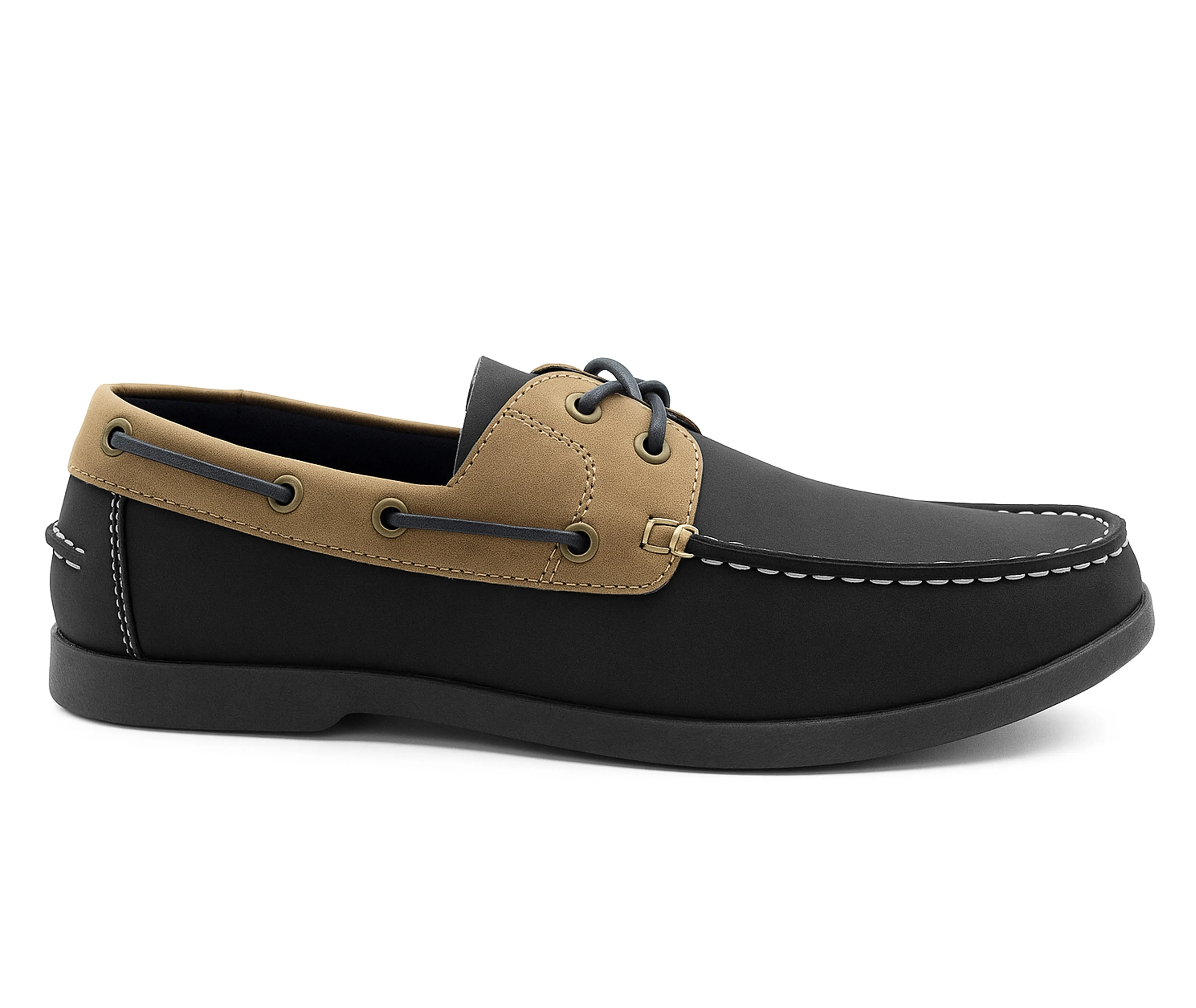 Mens Boat Shoes Lace Up Flat Deck Shoe Two Tone Casual Smart Gents Sailing Loafers