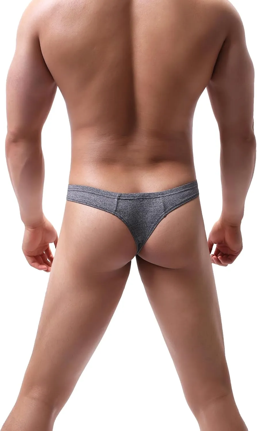 Men's Breathable Modal Thong Sexy Stretch Cotton Low Rise Hipster Underwear