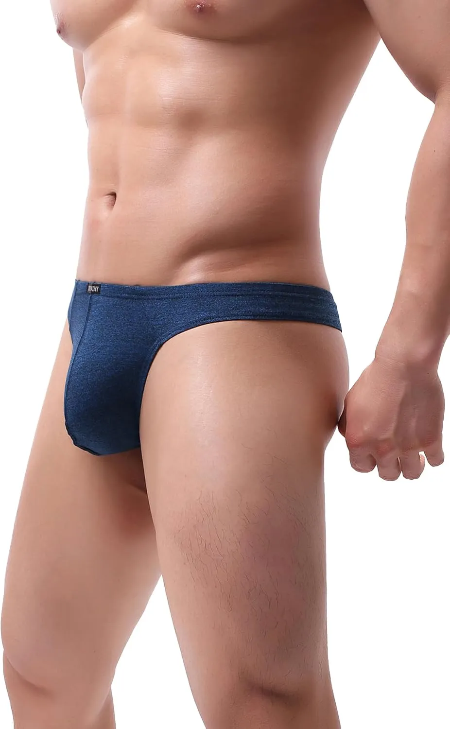 Men's Breathable Modal Thong Sexy Stretch Cotton Low Rise Hipster Underwear