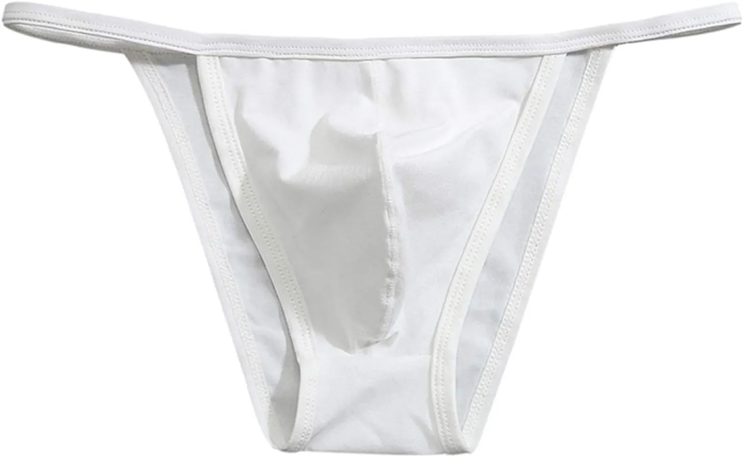 Men's Cotton Bikini Underwear Sexy Low Rise Brazilian Back Cut Bulge Underwear
