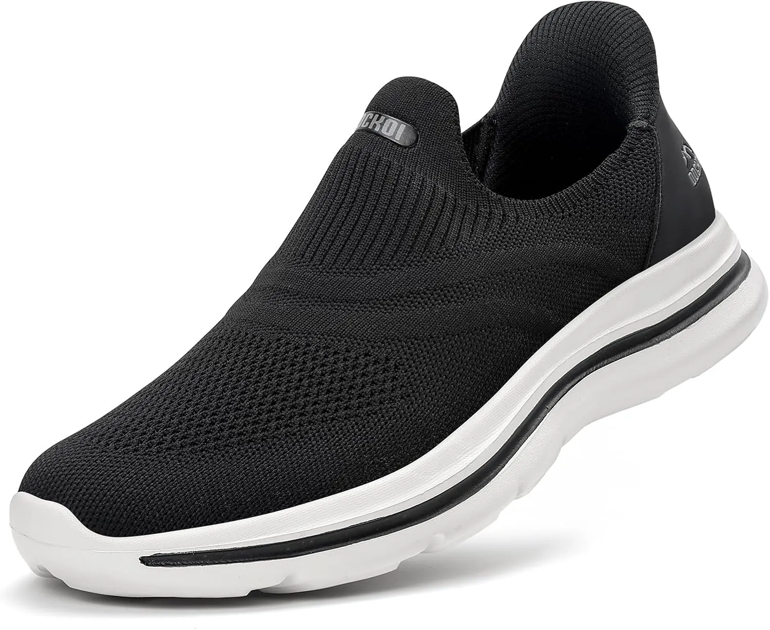 Men's Hands-Free Slip On Sneakers | Laceless Walking Shoes for Gym/Travel/Office
