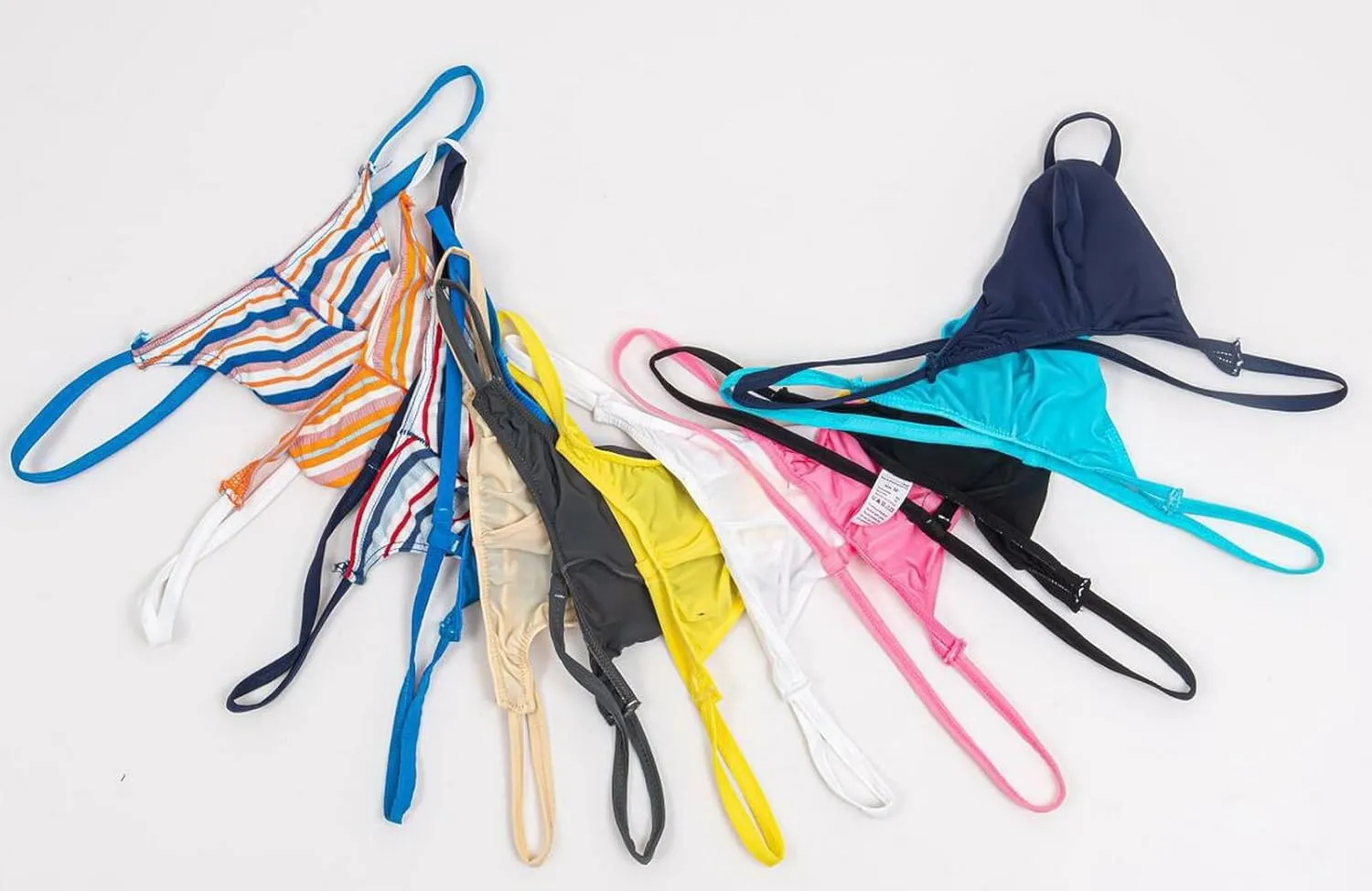 Men's Ice Silk Thong G String Lingerie For Men Sretch G-string T-back Micro
