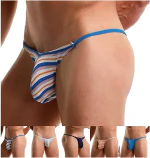 Men's Ice Silk Thong G String Lingerie For Men Sretch G-string T-back Micro