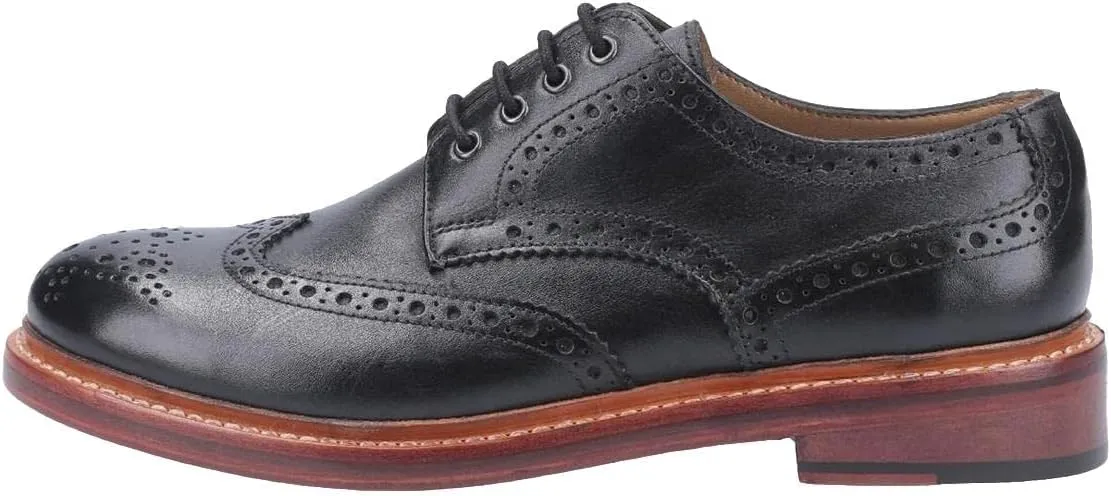 Mens Quenington Leather Goodyear Welt Lace Up Shoe Black Size UK 11 EU 45