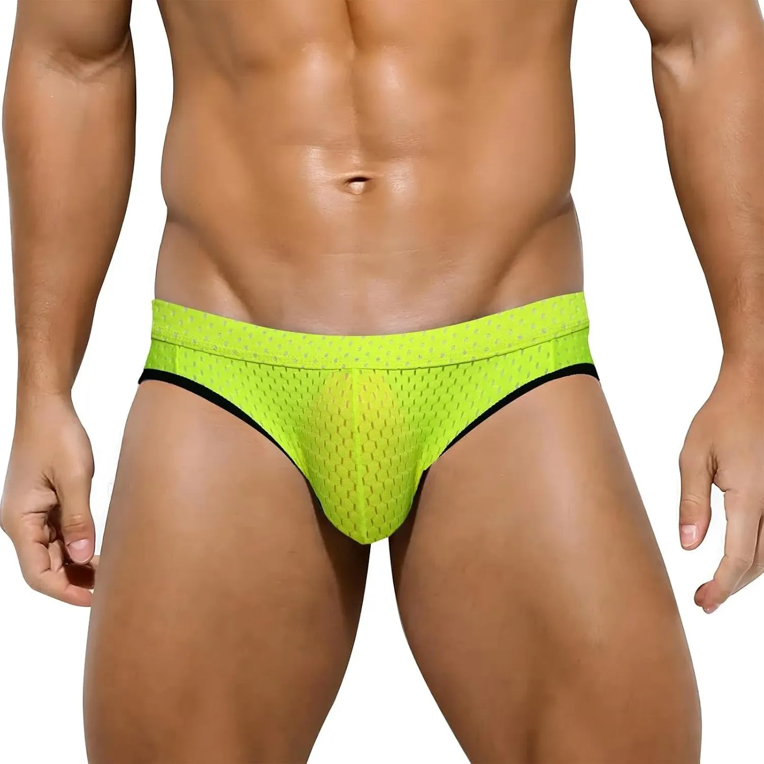 Men's Sports Jock Straps Thong U-Pouch Jockstraps Gym Running Mesh G-String Underwear