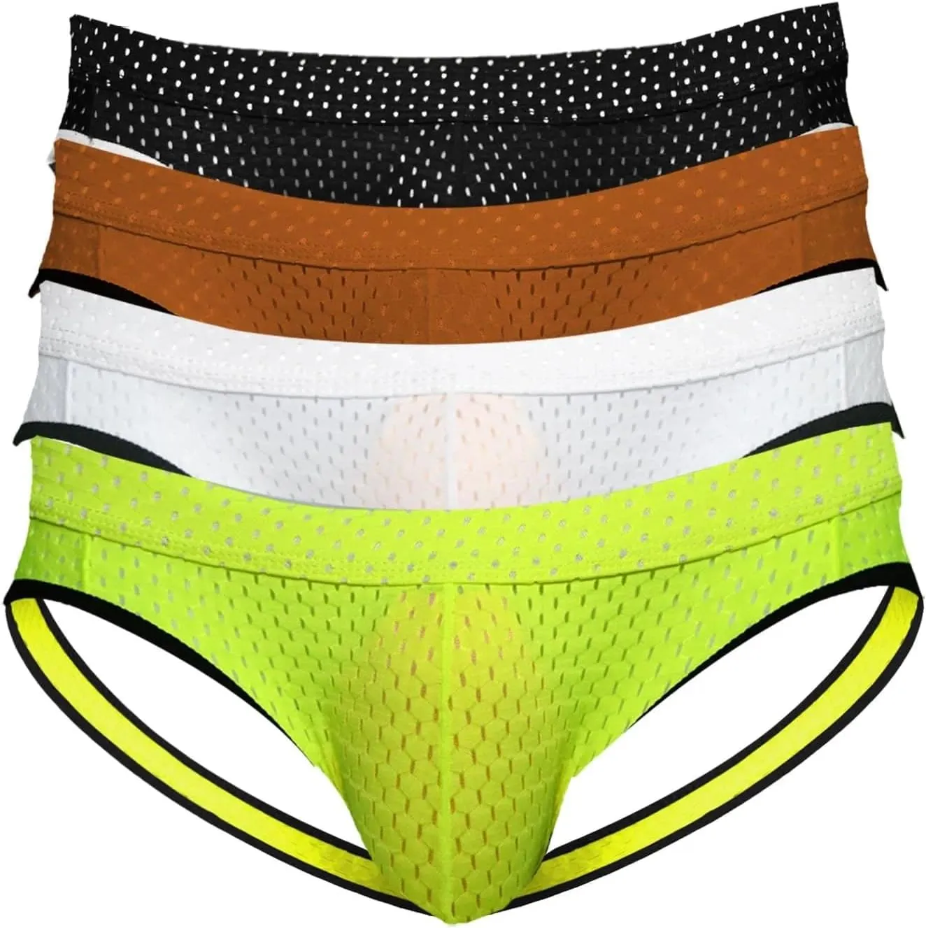 Men's Sports Jock Straps Thong U-Pouch Jockstraps Gym Running Mesh G-String Underwear