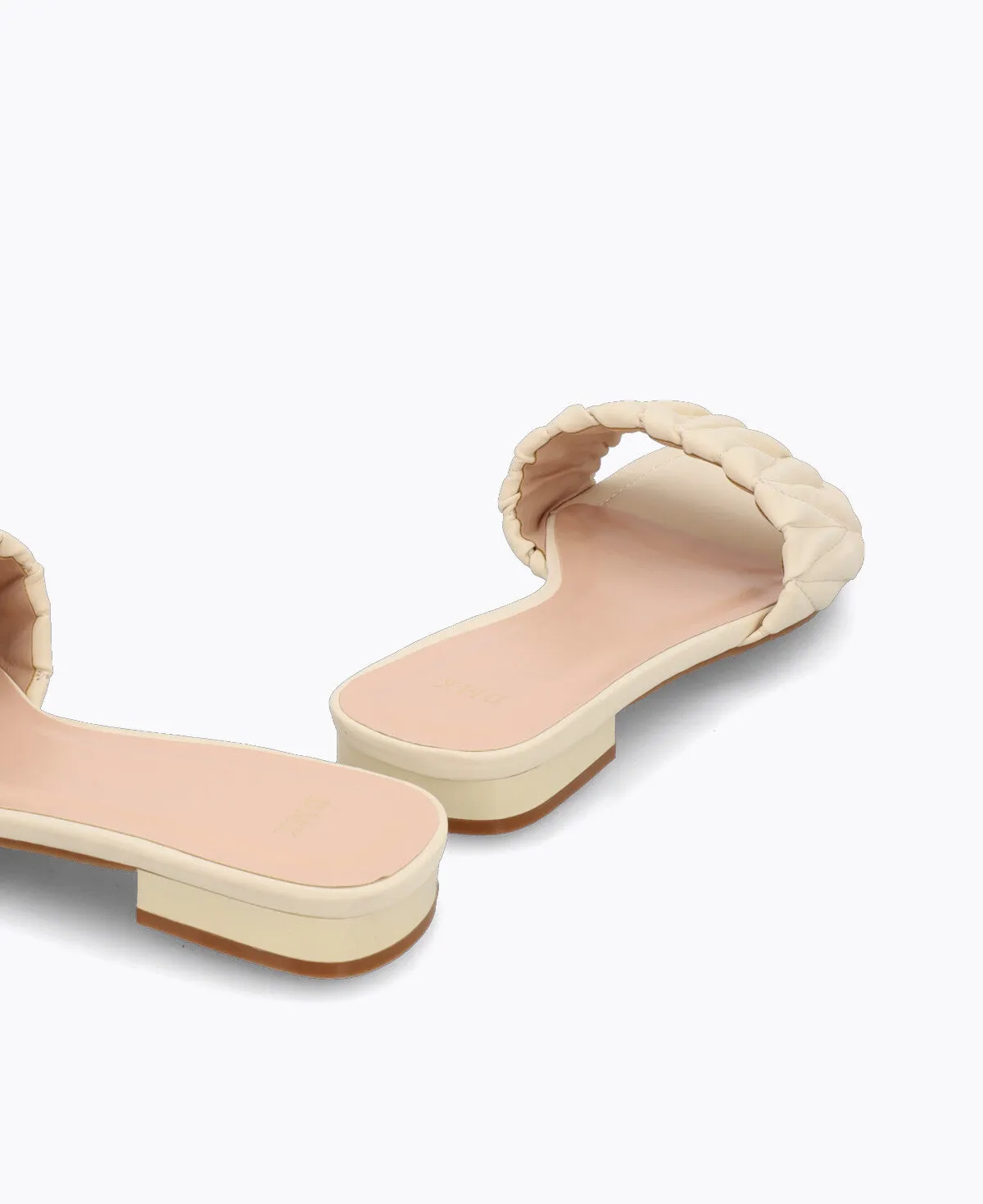Mila Slide Sandals - Beige