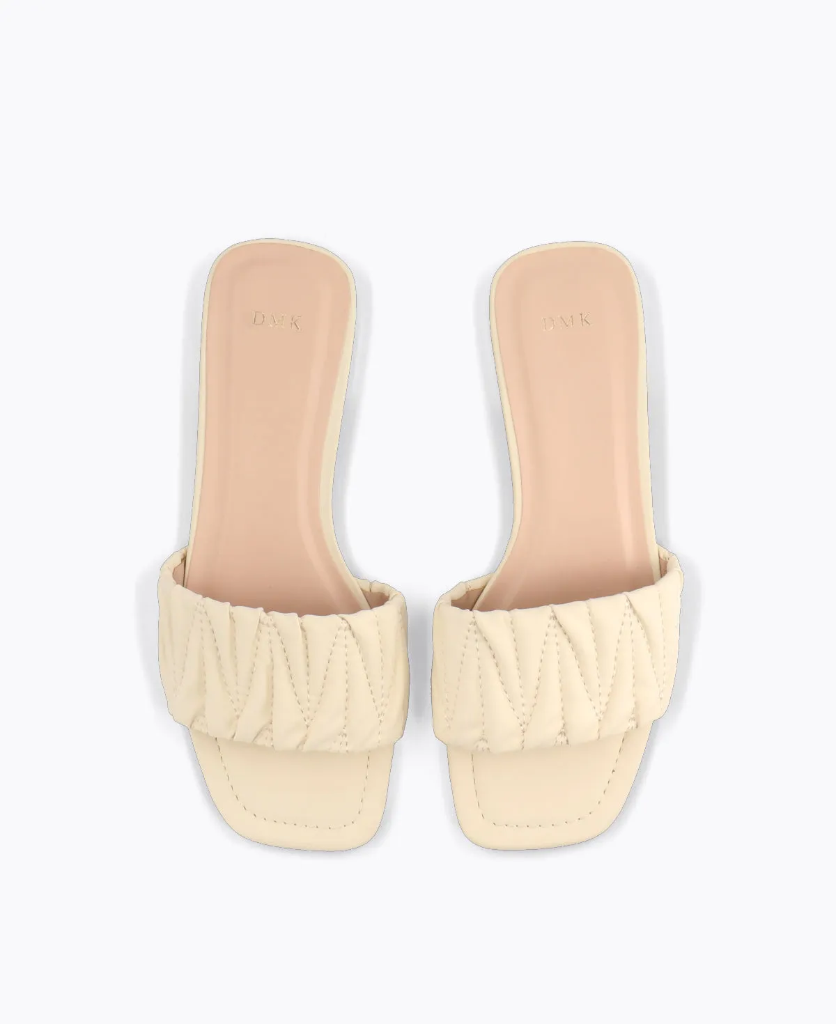 Mila Slide Sandals - Beige