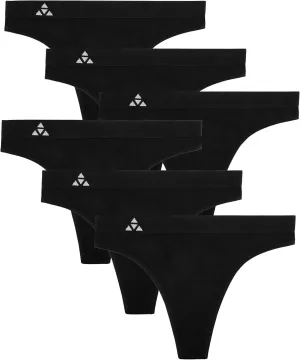 Moisture Wicking Underwear for Women, Seamless Workout Thongs Quick Dry Travel Thong Panties