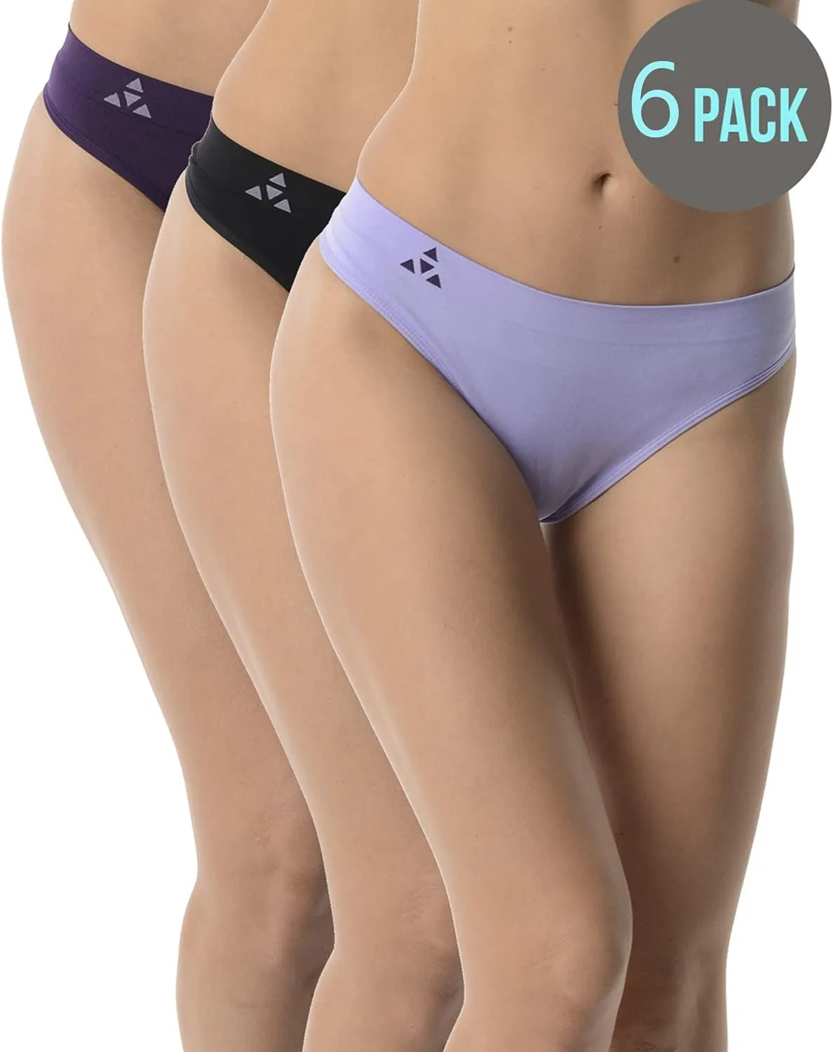 Moisture Wicking Underwear for Women, Seamless Workout Thongs Quick Dry Travel Thong Panties