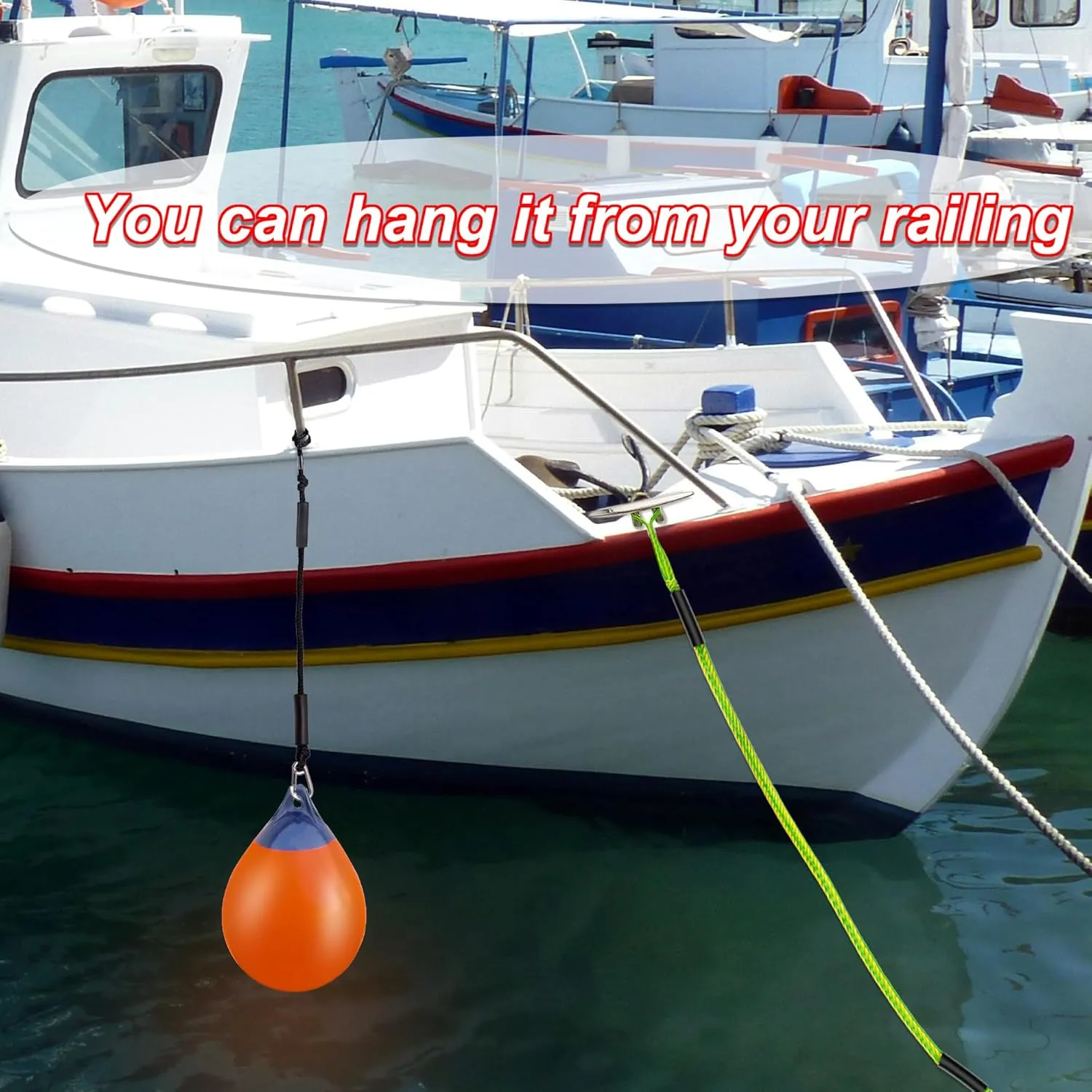 Mooring with 3ft Bungee Dock Line 2-Pack - Essential Accessories for Diverse Watercraft Built in Snubber, Kayak, Watercraft, SeaDoo, Jet Ski, Pontoon, Canoe, Power Boat