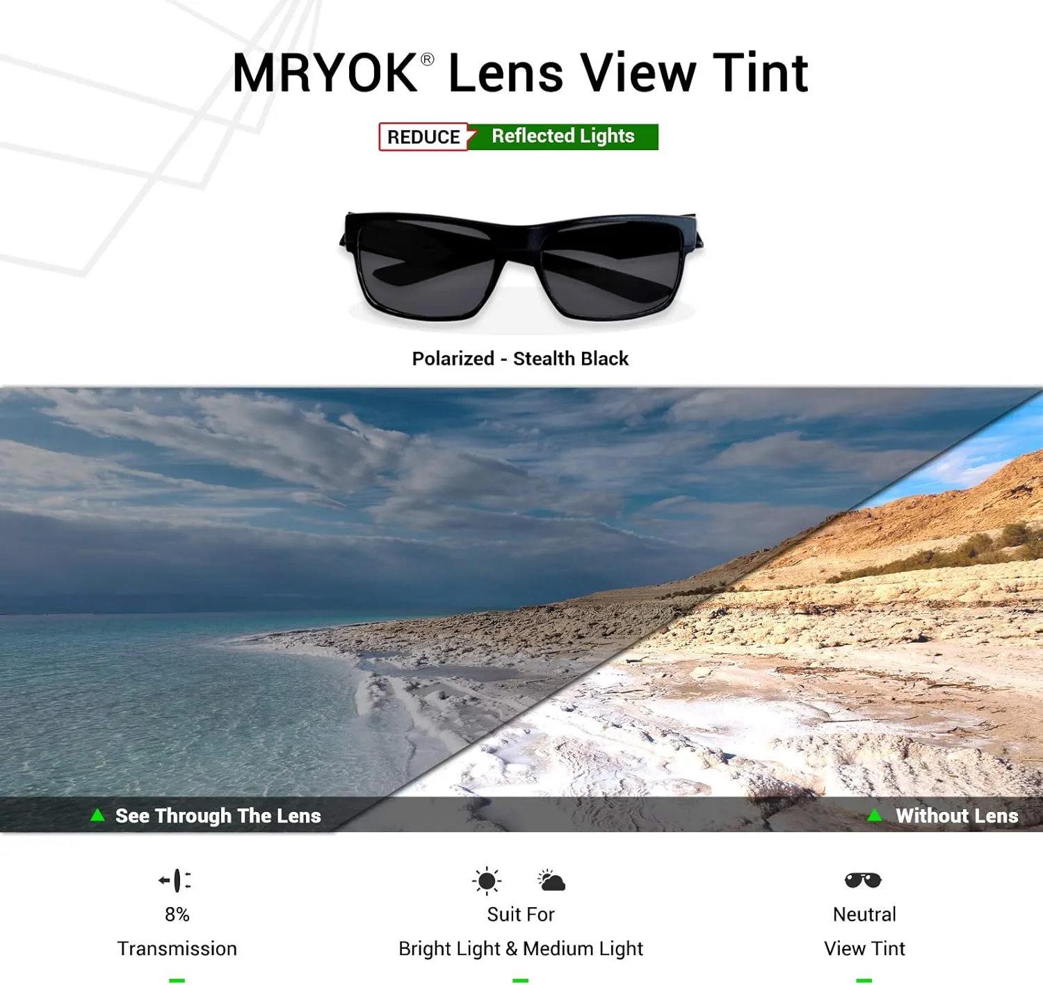 Mryok Replacement Lenses for Arnette Slide AN4007 - Options