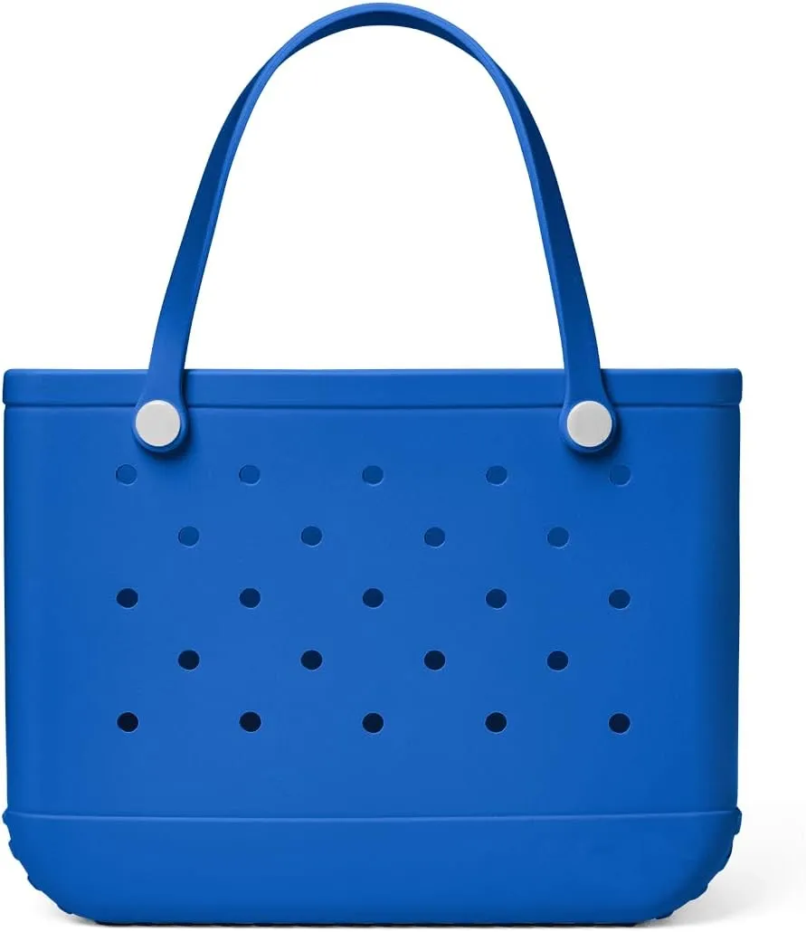 MyBeachBag Extra Large Rubber Tote Bag for Women & Men, Waterproof Lightweight Travel Beach Bag for Boat, Pool & Groceries