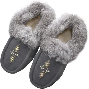 Native dechic Slippers Unisex Canadian-Made Moccasins Leather Slippers for Women Luxury Slippers Real Fur Slippers