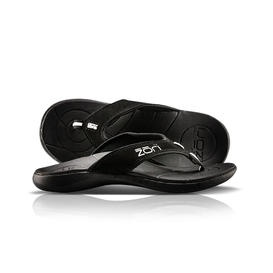 Neat Zori Black Orthotic Thong/Sandal Water Resistant, Healthy, and Comfortable