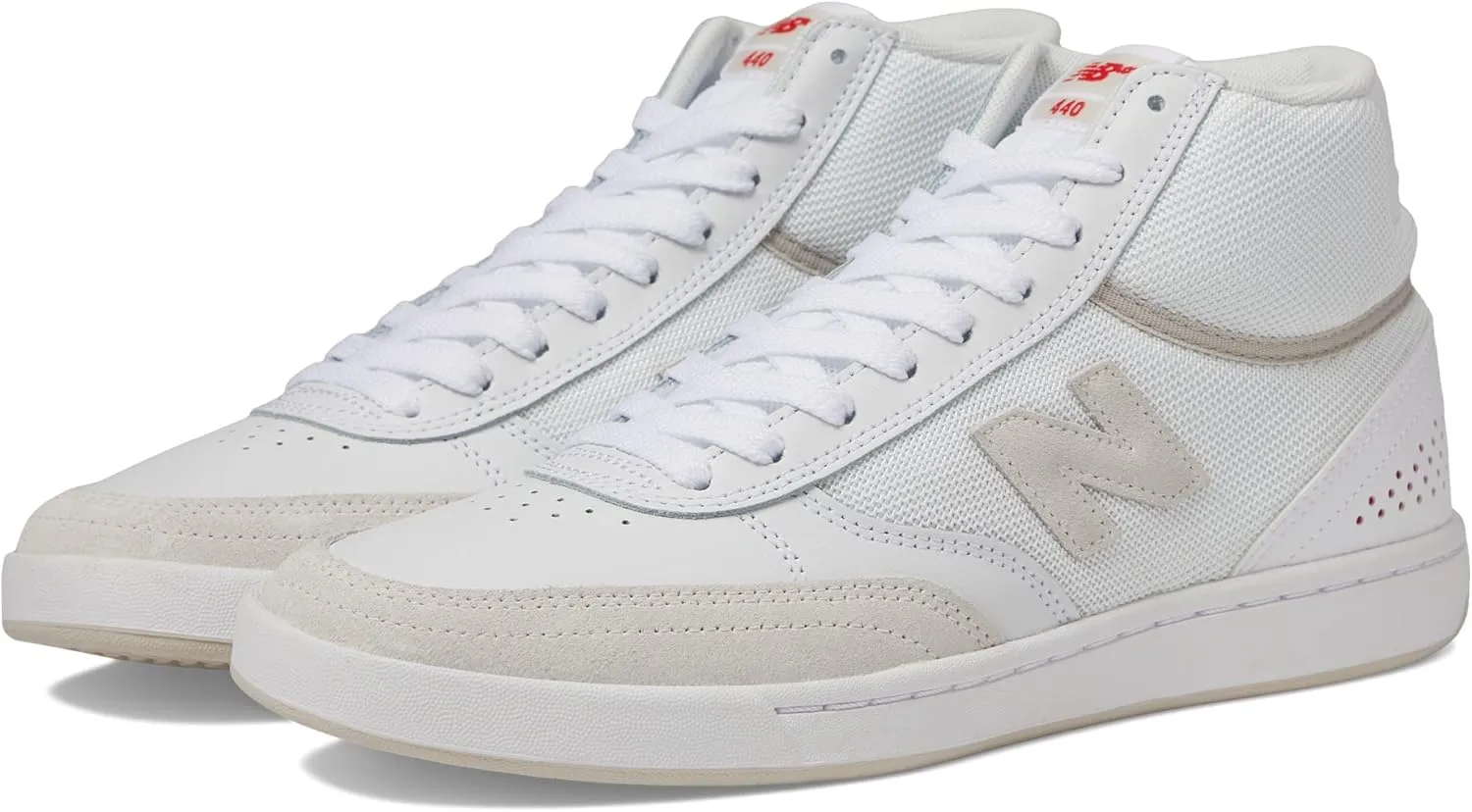 New Balance 440 High White/White US Men's 8, Women's 9.5 Medium