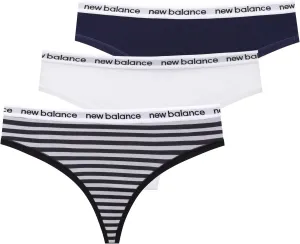 New Balance Women's Premium Performance Thong with Logo Printed Elastic Waistband, 3 or 6 Pack