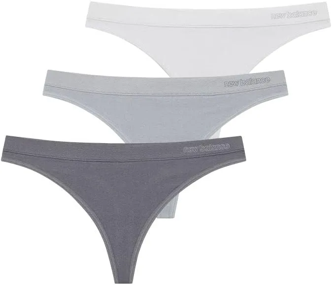 New Balance Women's Ultra Comfort Performance Seamless Thong Underwear (3 Pack)