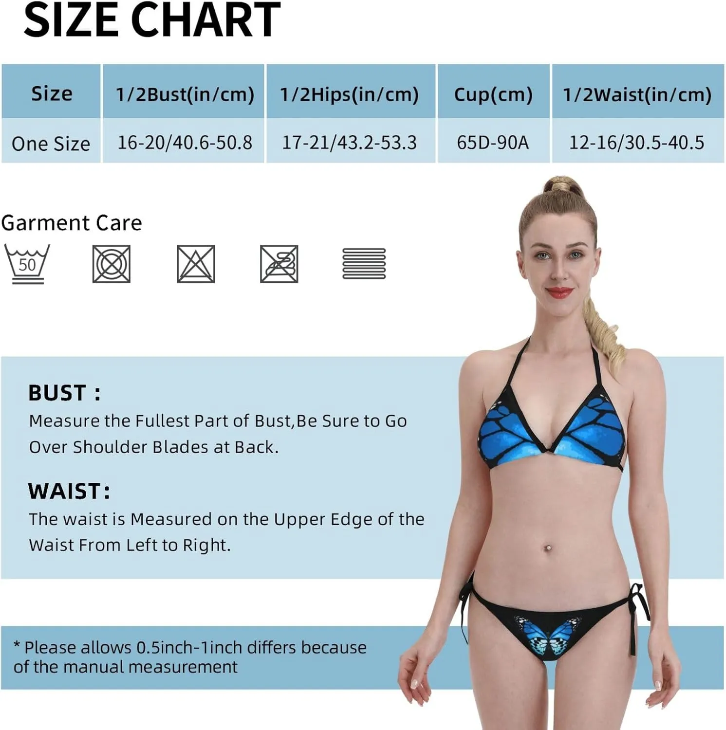 New Sexy Two Pieces Bikini Sets for Women Triangle Top & Thong String Tie-Up Swimsuit