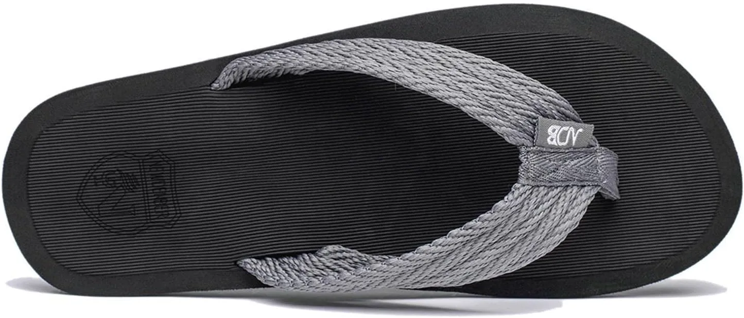 NewDenBer Mens Flip Flops Comfortable Thong Sandals Lightweight Summer Beach Sandals