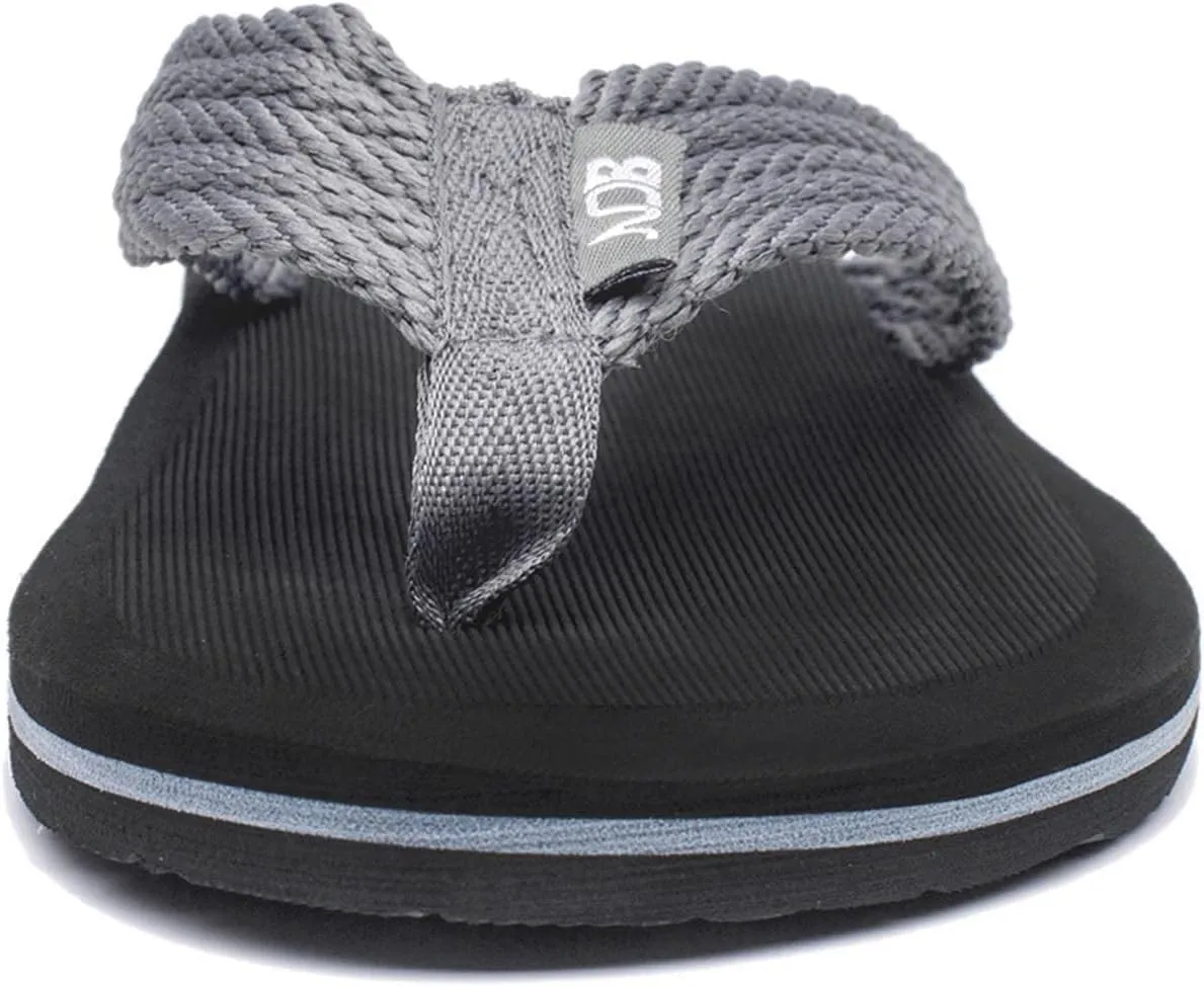 NewDenBer Mens Flip Flops Comfortable Thong Sandals Lightweight Summer Beach Sandals