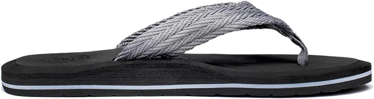 NewDenBer Mens Flip Flops Comfortable Thong Sandals Lightweight Summer Beach Sandals