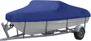 NEXCOVER Trailerable Boat Cover, Length: 20'-23' Beam Width: up to 100", Waterproof Heavy Duty Cover, Fits V-Hull, TRI-Hull, Runabout, Pro-Style, Bass Boat, Storage Bag & Tightening Straps Included.