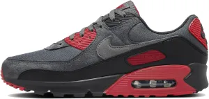 Nike Air Max 90 Men's Shoes (DM0029-007, Black/Iron Grey/Fire Red/Smoke Grey) Size 7