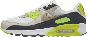Nike Air Max 90 Men's Shoes (DM0029-107, White/Cyber/Dark Smoke Grey/Khaki) Size 15