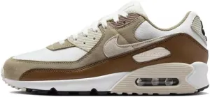 Nike Air Max 90 Men's Shoes (DM0029-109, Summit White/Khaki/Light Orewood Brown/Black) Size 8.5