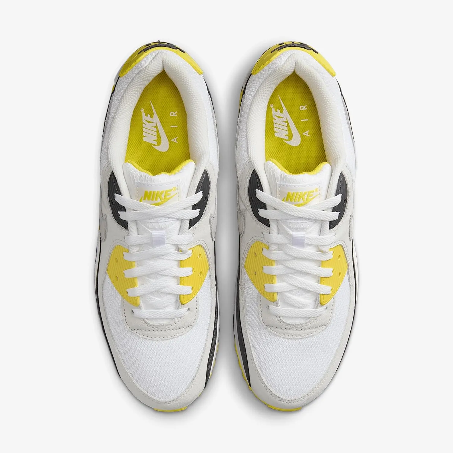 Nike Air Max 90 Men's Shoes (DM0029-111, White/Lightning/Photon Dust/Light Smoke Grey)