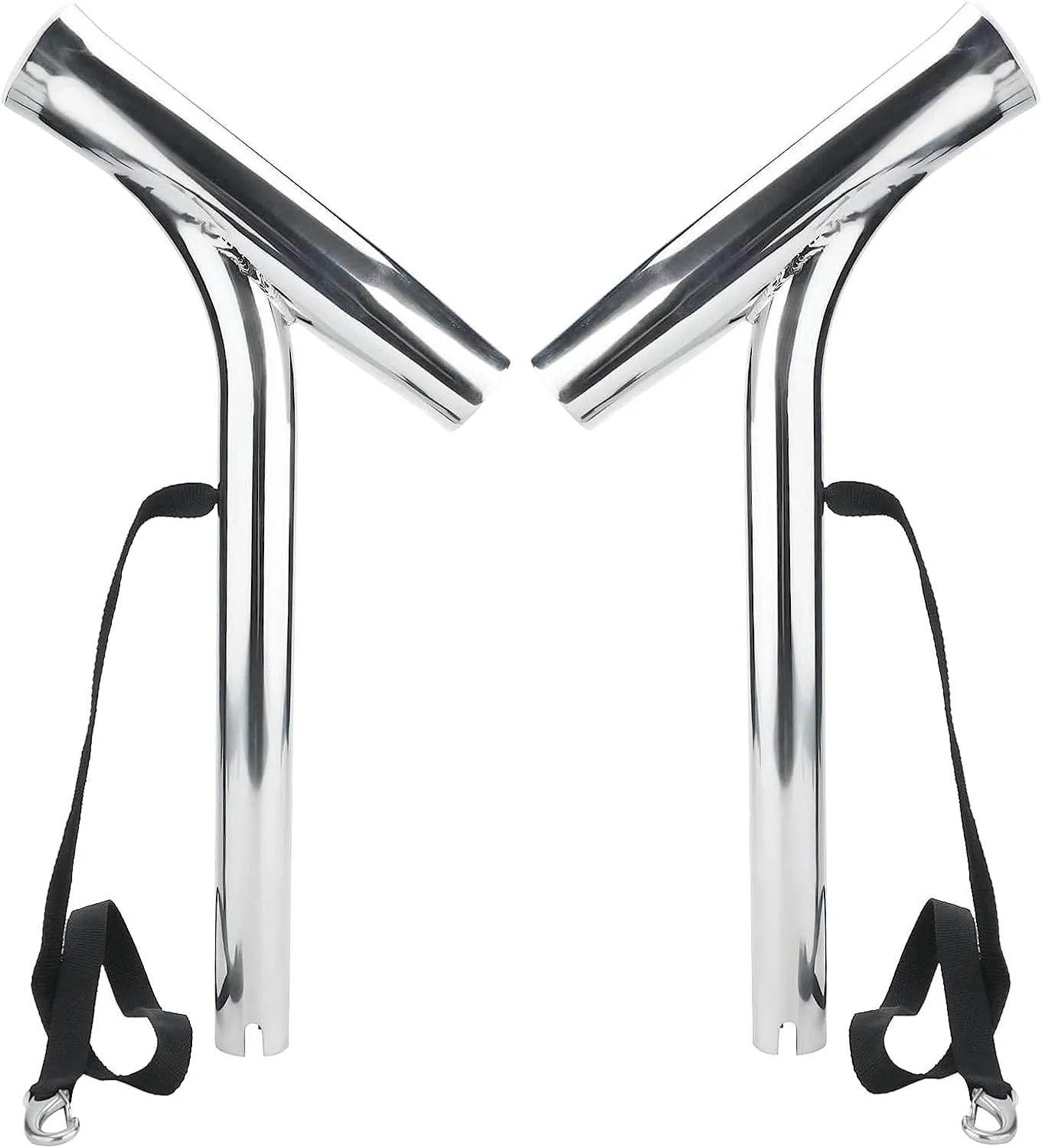 NovelBee 2pcs Stainless Steel Outrigger Boat Fishing Rod Holder,Fishing Pole Holder for Marine Boat Yacht
