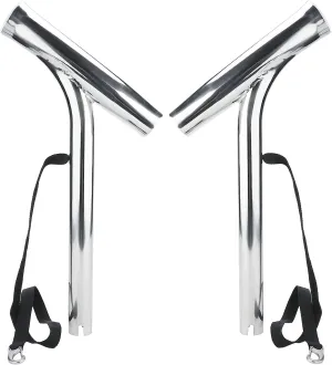 NovelBee 2pcs Stainless Steel Outrigger Boat Fishing Rod Holder,Fishing Pole Holder for Marine Boat Yacht