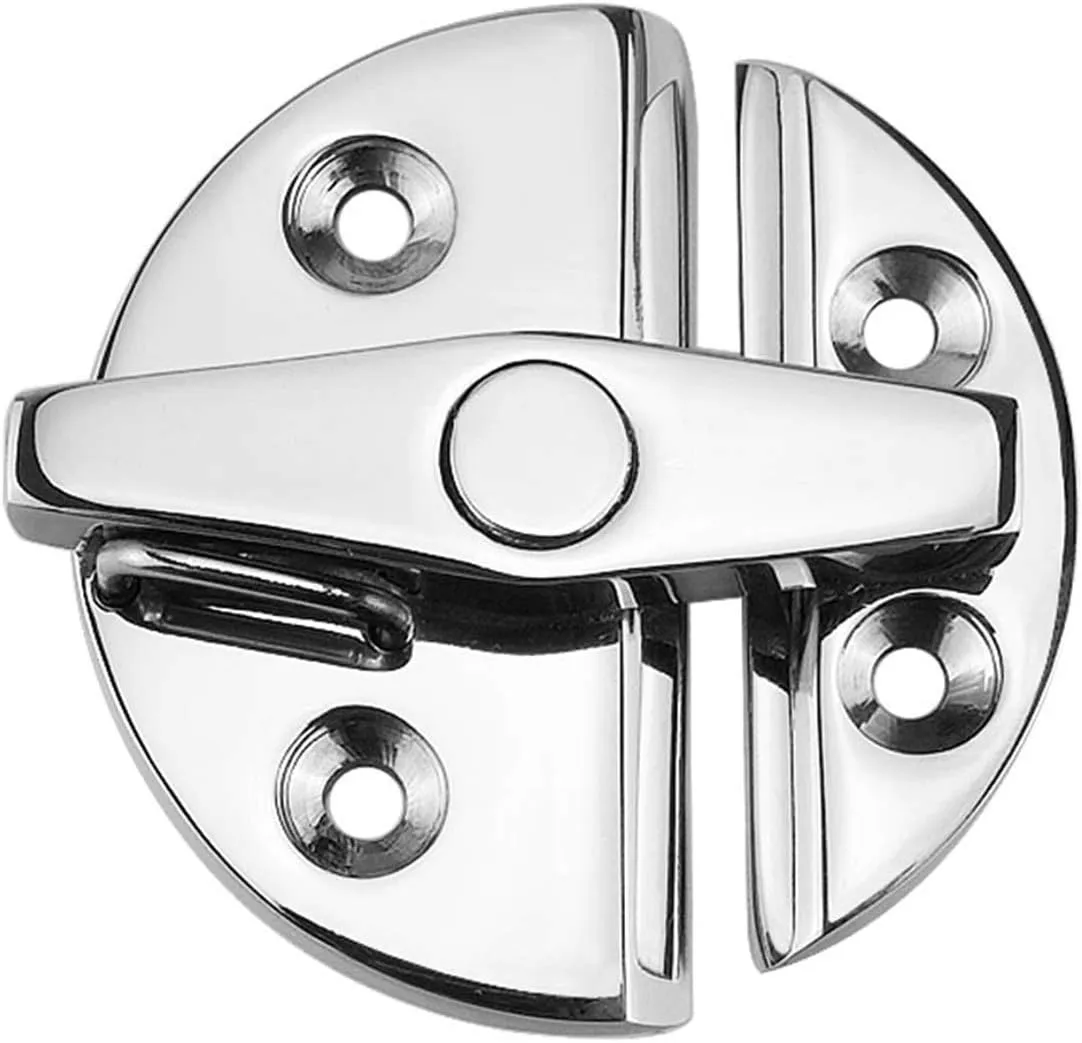 NRC&XRC Marine Grade 316 Stainless Steel 2-1/4" (57mm) Turn Twist Button Door Catch Latchfor Door Cabinet