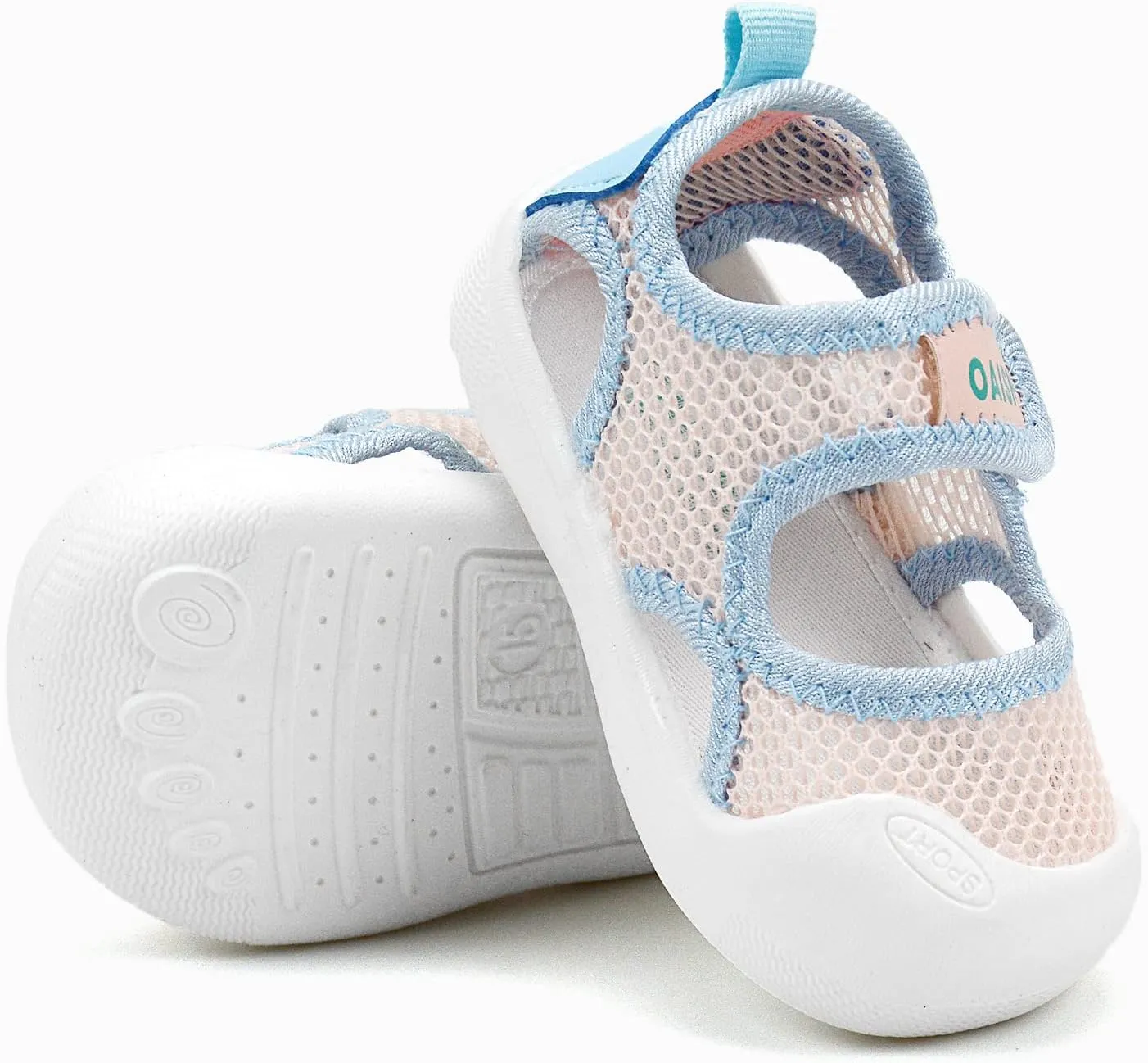 OAISNIT Baby Girls Boys Sandals Summer Sneakers Non-Slip Lightweight Beach Water Shoes Toddler First Walkers