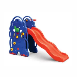 Ok Play Elephant Foldable Slide for Kids, Red & Blue, Ages 2 to 4 Years
