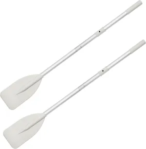 OMENI 2Pcs Dinghy Oars Kayak Paddle Boat Paddle Boat Oars Oars for Row Boat, Rod Water Sports Paddle Grey Aluminium Alloy Oars Canoe Kayak for Inflatable Boat Canoe Water Marine Sports Rowing