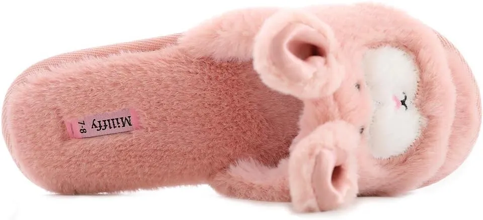 Open Toe Slippers for Women|Womens Cute Bunny cat Plush Fuzzy Dog Slippers|flip Flops Indoor House Thong Slide