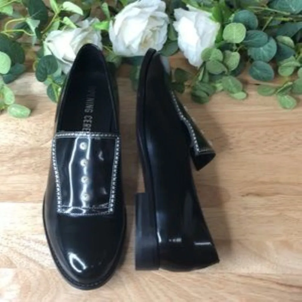 Opening Ceremony Leah Imitation Pearl Loafer, Size 38 EU - Black