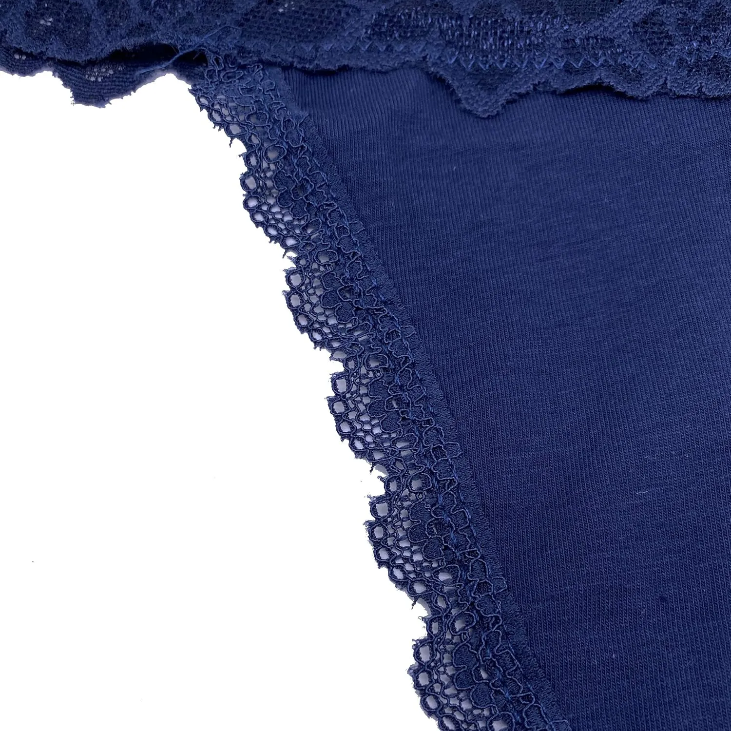 Pack 6 High Waisted Lace Thong for Women Cotton Underwear Plus Size High Rise Retro Tummy Control Thongs Panties