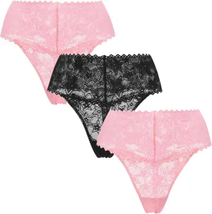 Parade Women's Star Lace High Rise Thong, Multi-pack