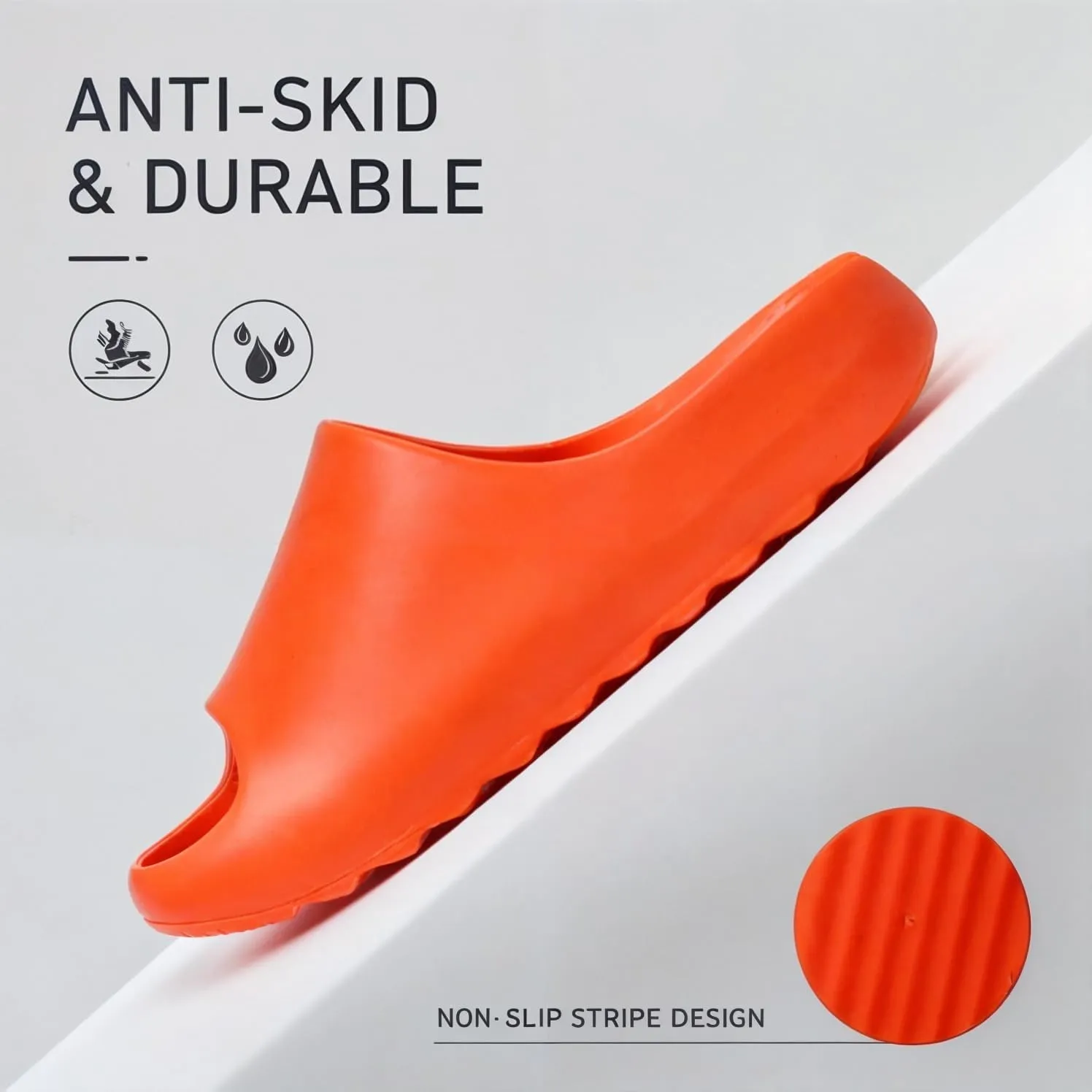 Pillow Slippers for Women and Men Cloud Platform Slides Anti Slip Cloud Slippers Lightweight EVA Comfy Shower Slides Open Toe Sandals for Indoor and Outdoor