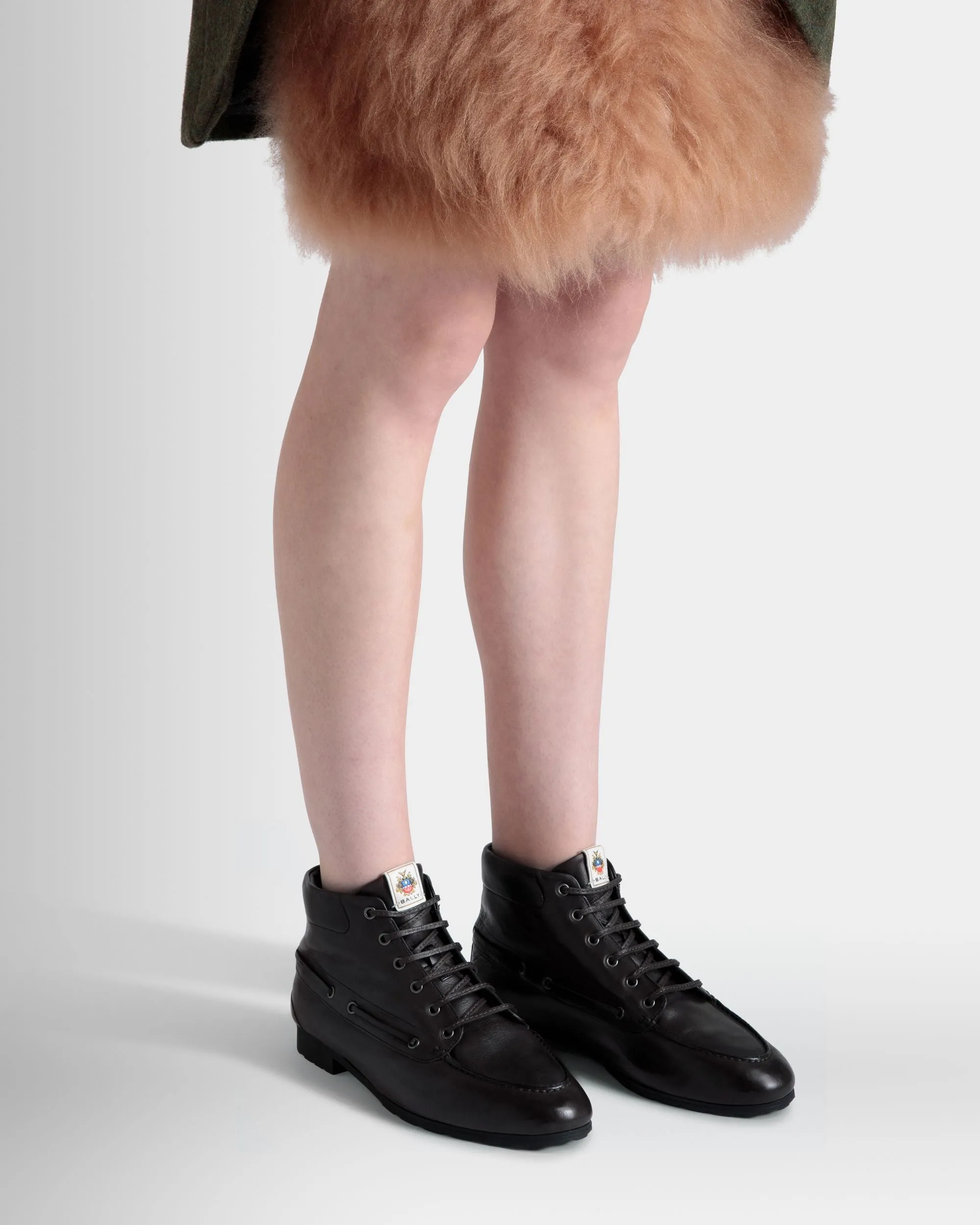 Plume Bootie In Black Leather