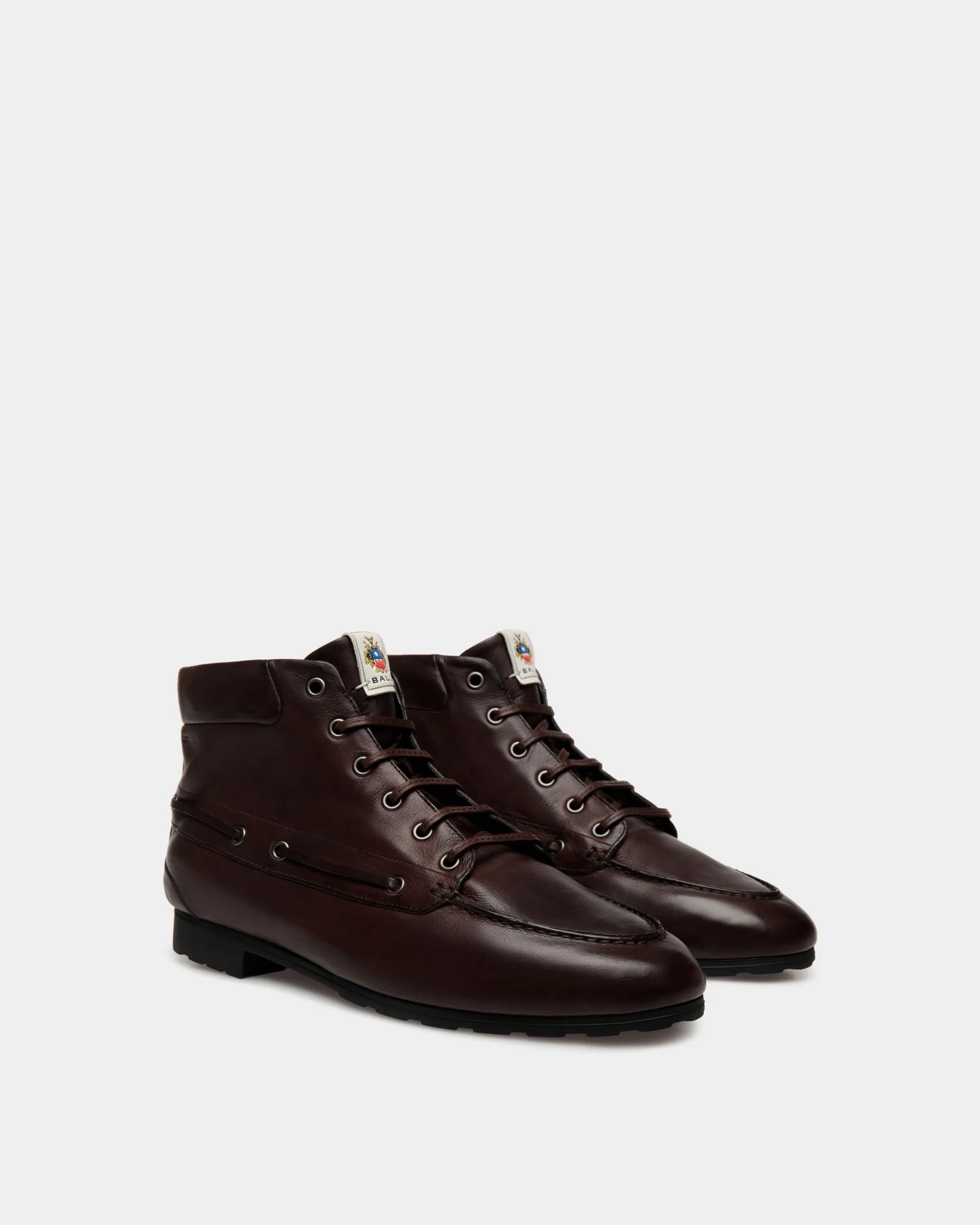Plume Bootie In Ebano Leather