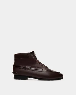 Plume Bootie In Ebano Leather