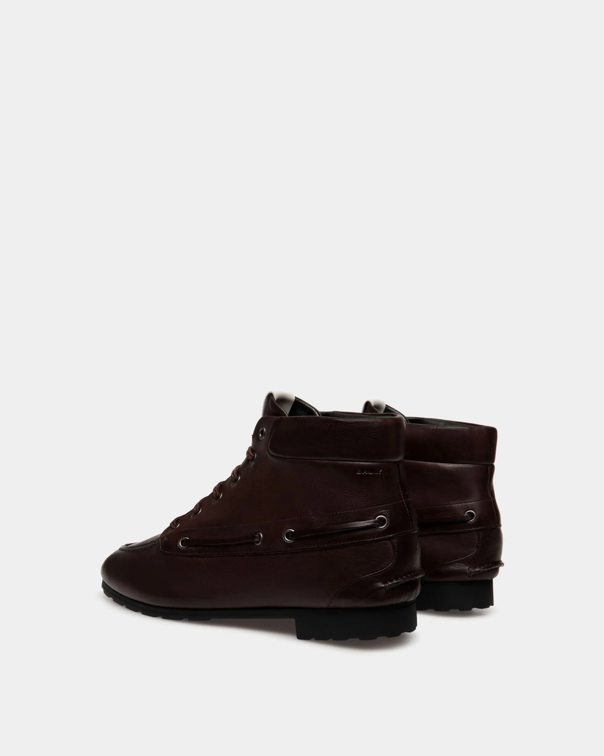 Plume Bootie In Ebano Leather